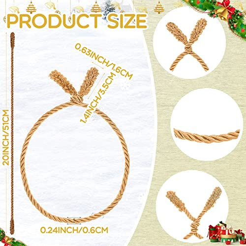 Zhengmy 16 Pcs 20 Inches Christmas Garland Ties Christmas Decorative Twist Ties for Banister Reusable and Flexible Twist for Xmas Home Decorations Holiday Craft Wrapping (Green)