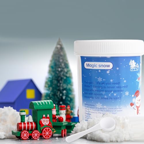 Instant Snow for Slime Makes 12 GALLONS of Fake Artificial Snow Powder for Cloud Slime Great for Christmas Snow Decoration DIY Art & Craft, Holiday Xmas Gift
