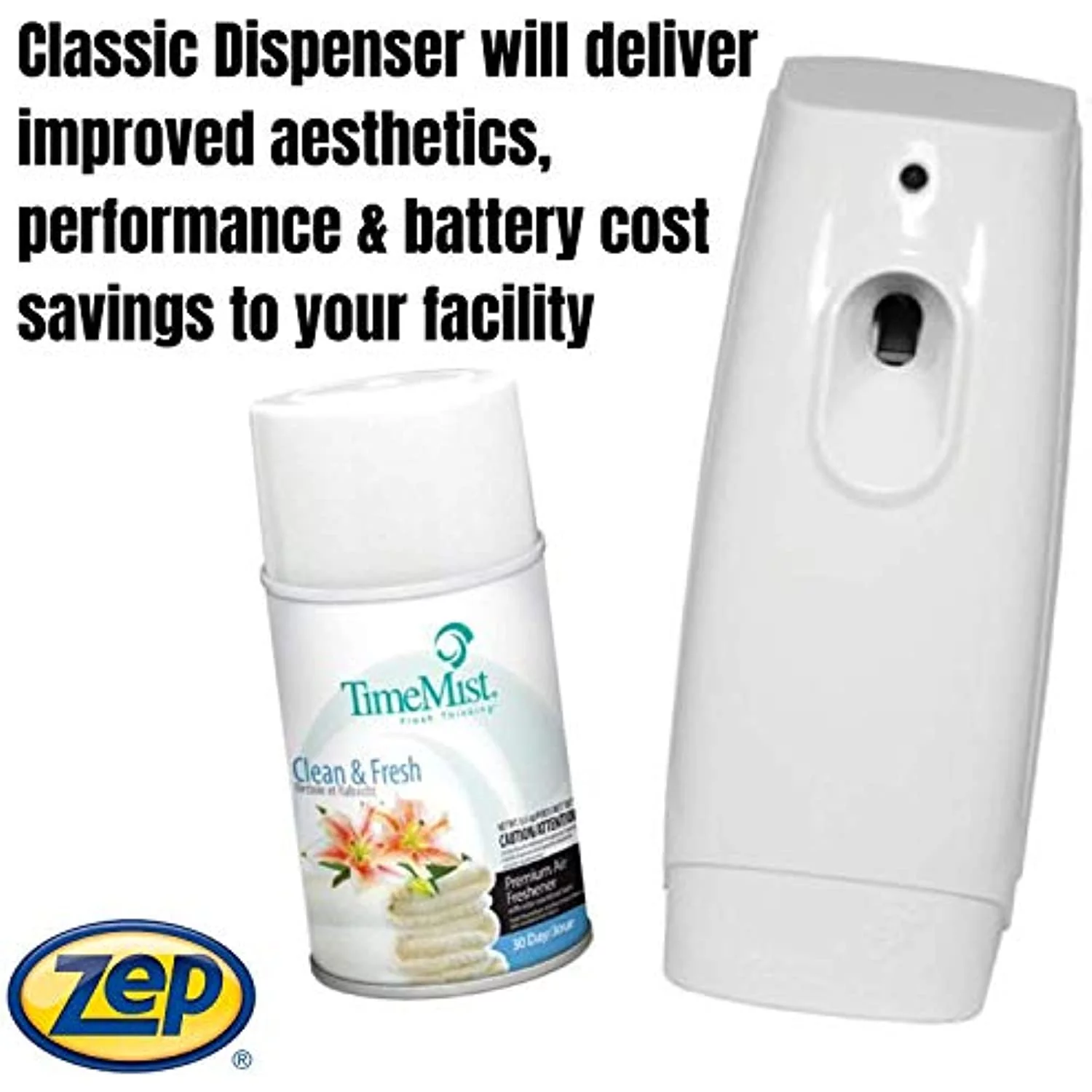 Timemist Classic Metered Aerosol Fragrance Dispenser 1047717 (1 Unit) Great For Bathroom, Locker Room, Breakroom And Washroom