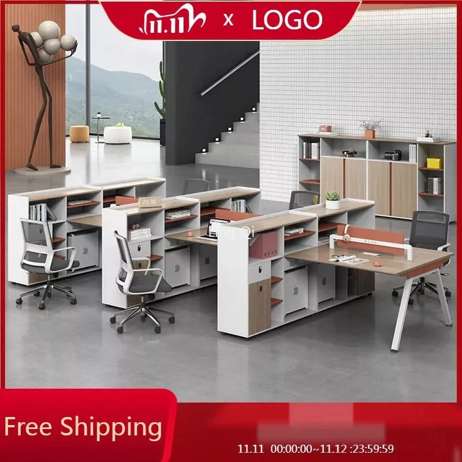 Free Shipping Luxury Office Desk European Conference Mid Century Executive Computer Desk Boss Unusual Escritorio Home Furniture