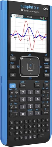 Texas Instruments TI-Nspire CX II CAS Graphing Calculator | Color Screen, 8 Built-in Apps, Python Programming, Included Software, for Math, Science and Finance | Signature Series Power Bundle