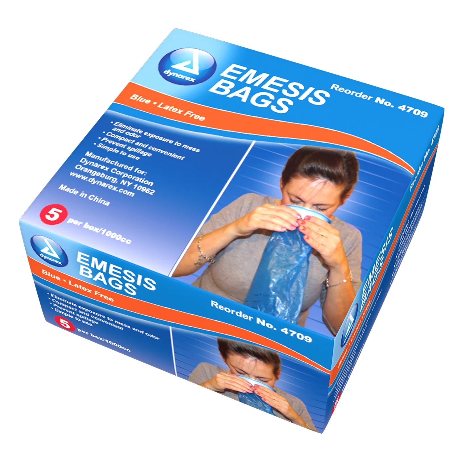 Emesis Bag - Blue 1 Case