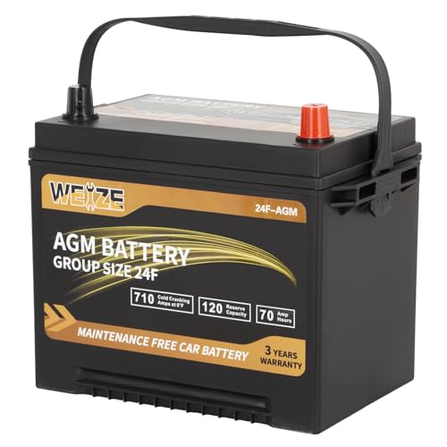 Weize Platinum AGM Battery BCI Group 35 Automotive Battery, 100RC, 650CCA, 36 Months Warranty
