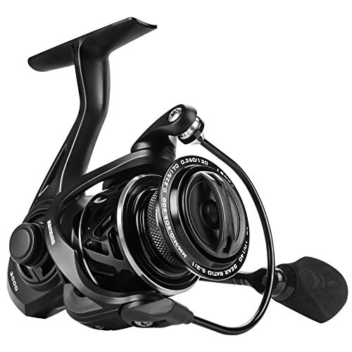 KastKing Zephyr Spinning Reel – Fresh and Saltwater Fishing Reel – 7+1 Stainless Steel Ball Bearings – Up to 22 Lbs Carbon Fiber Drag - Oversized Stainless Steel Main Shaft – Aluminum Spool