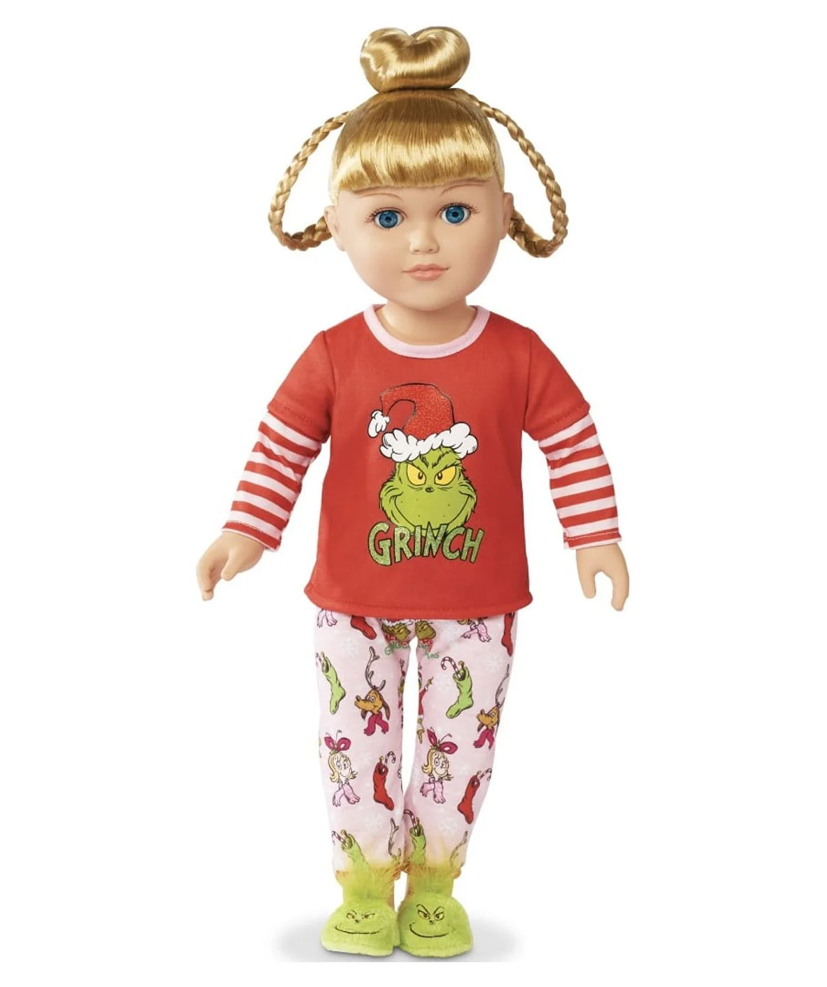 My Life As Grinch Poseable Sleepover 18 Inch Doll, Blonde Hair, Blue Eyes Rare
