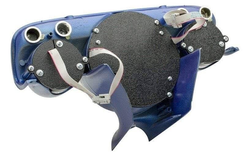 Dakota Digital 57 Chevy Car Analog Gauges System Silver Alloy Red VHX-57C-S-R