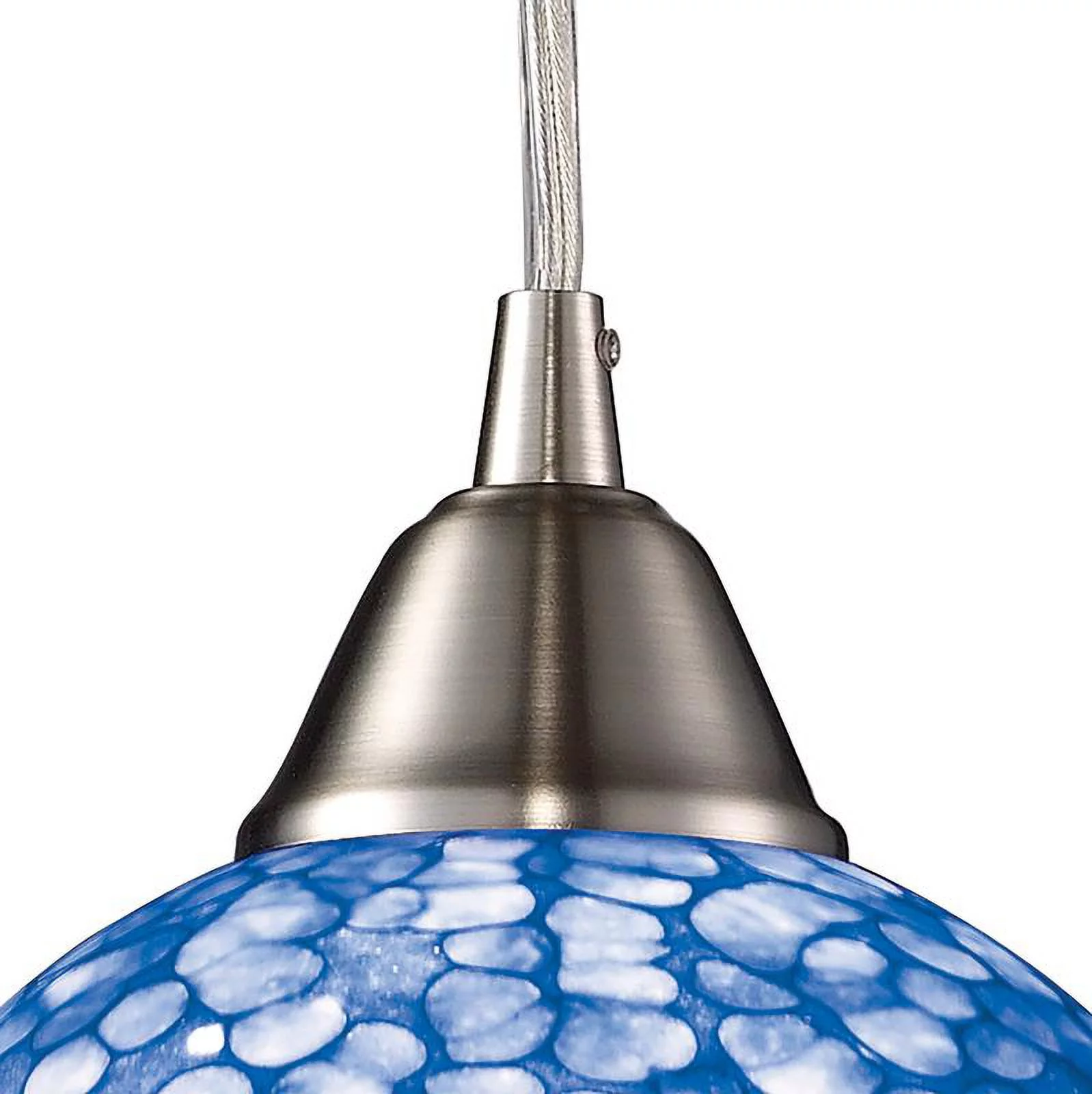 Elk Home 6-Inch Wide Cira Mini Pendant, Transitional, Satin Nickel