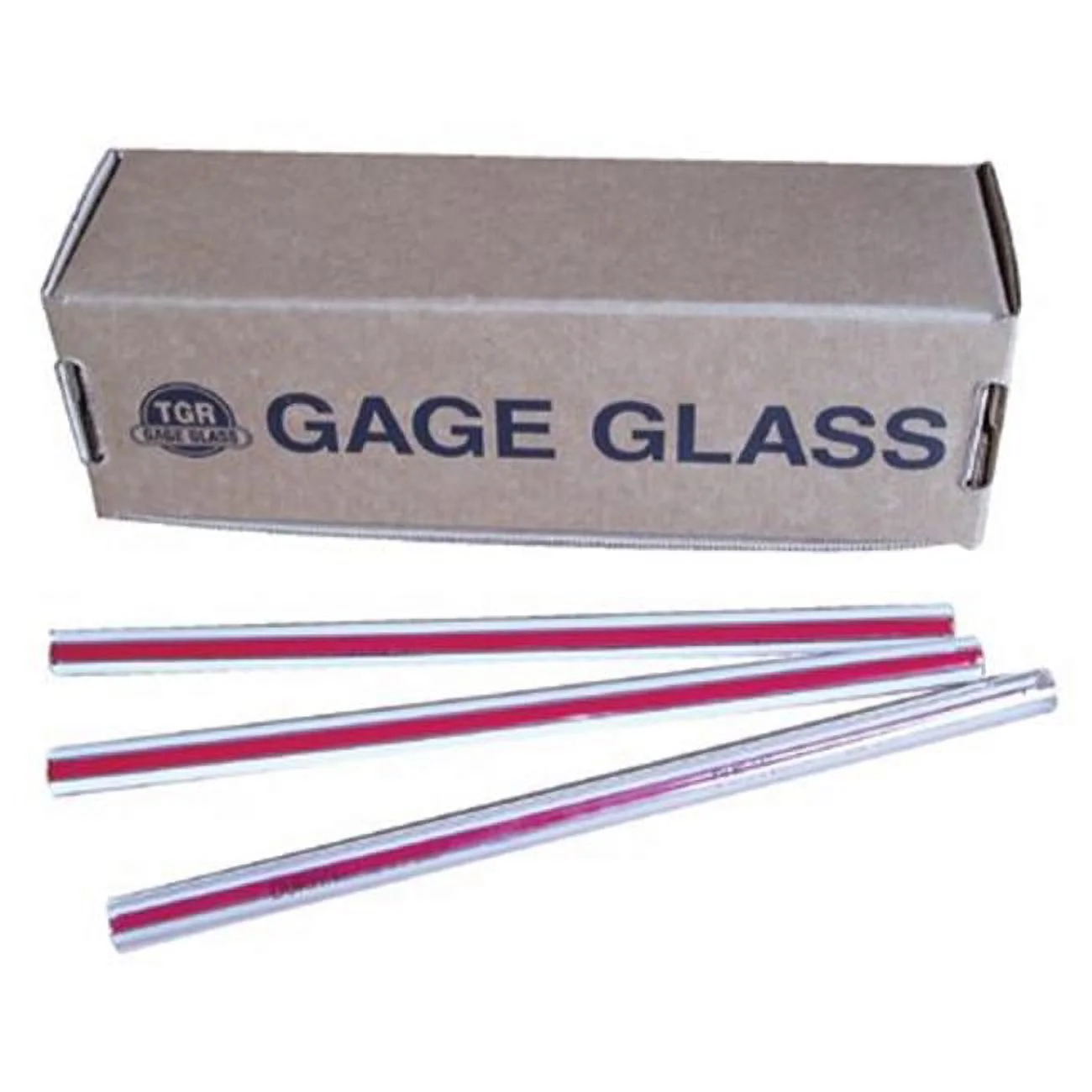 SCHOTT DURAN Red Line Gage Glasses, 150 F, 165 psig, 5/8 in, 48 in - 6 EA (055-58X48RL)