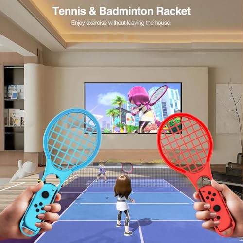 24 in 1 Switch Sports Accessories Bundle with Storage Bag Compatible with Nintendo Switch/OLED Joy-con, for Authentic Switch Sports Games Experience, Double Player, Family Gatherings, Social Icebreaker, Holiday Essentials Accessories Kit