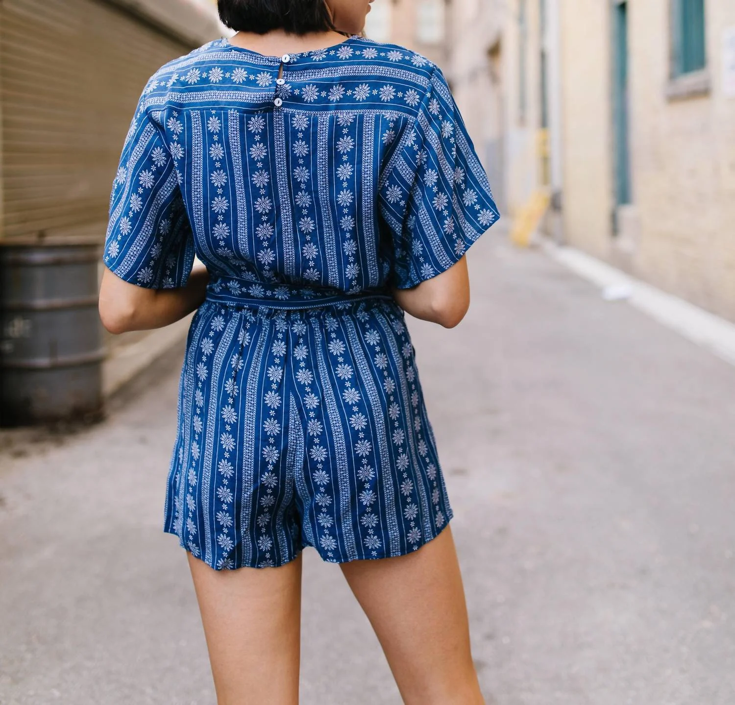 LoveRiche Seaside Escape Wrap Front Romper