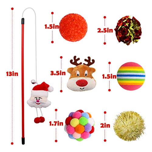 Christmas Dog Rope Toys and Bandana, 9Pcs Xmas Interactive Dog Stocking Stuffers Rope Chewing Toys Gift for Small Medium Dogs