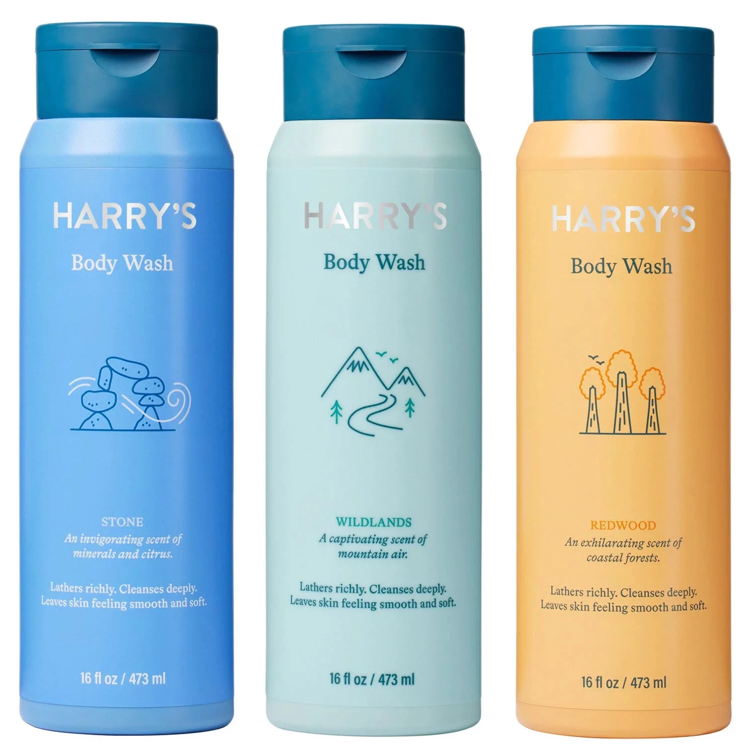 Harry's Body Wash, Variety Pack, 16 Fluid Ounce (Pack of 3)