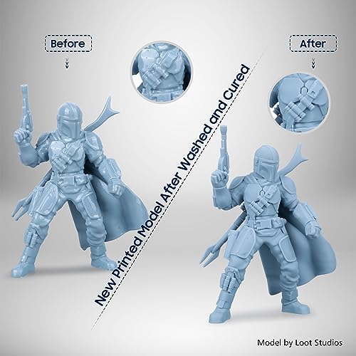 ELEGOO Mercury Plus V3.0 Wash and Cure Station, 7.5 L Large Capacity, Compatible with Mars Saturn Photon Halot MSLA LCD DLP 3D Printers