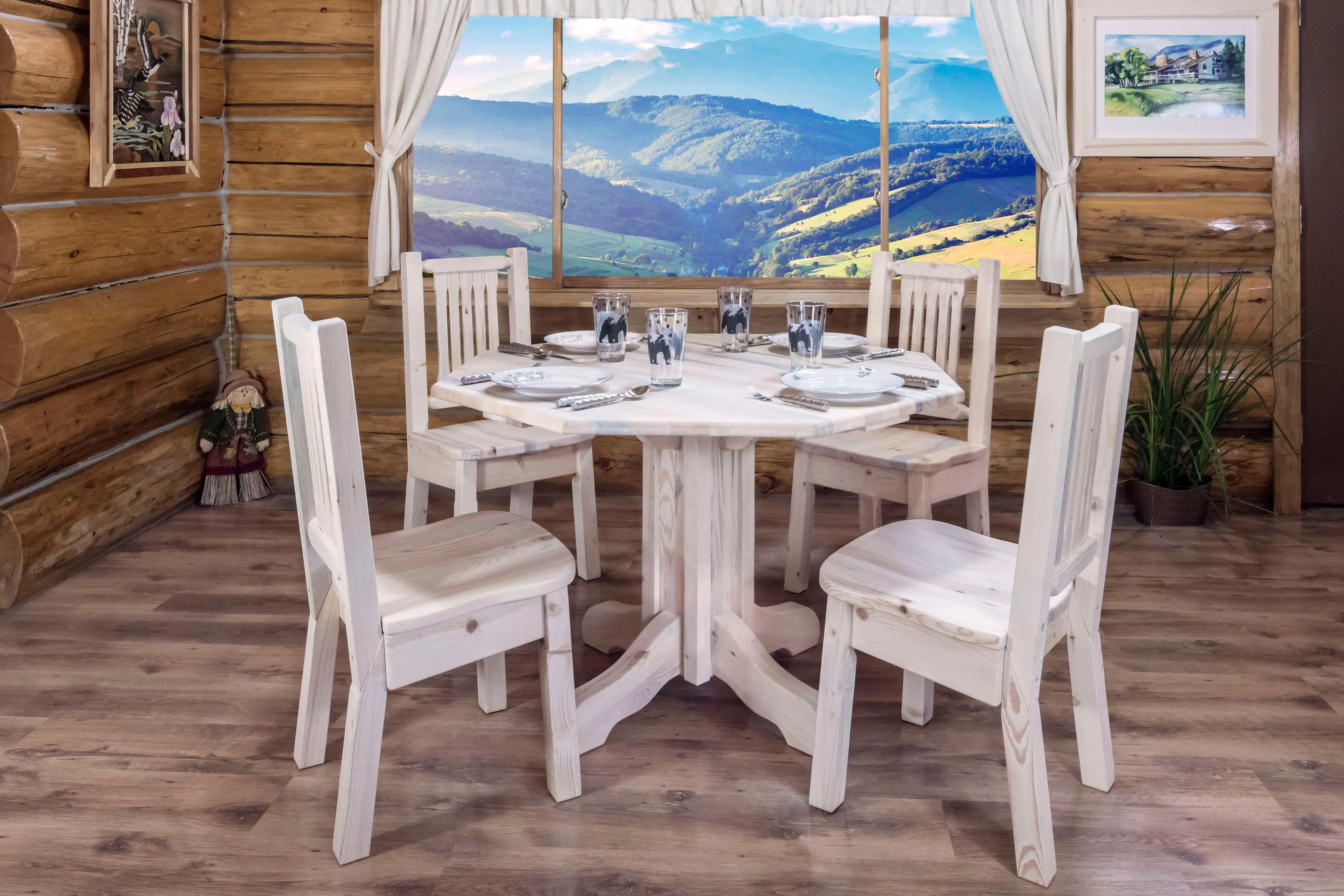 Homestead Collection Center Pedestal Table, Ready to Finish