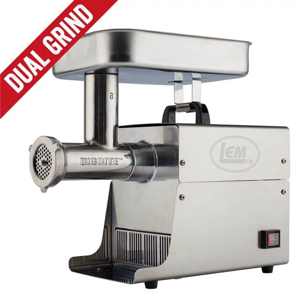 LEM Dual Grind #8 Big Bite Meat Grinder | 0.5HP