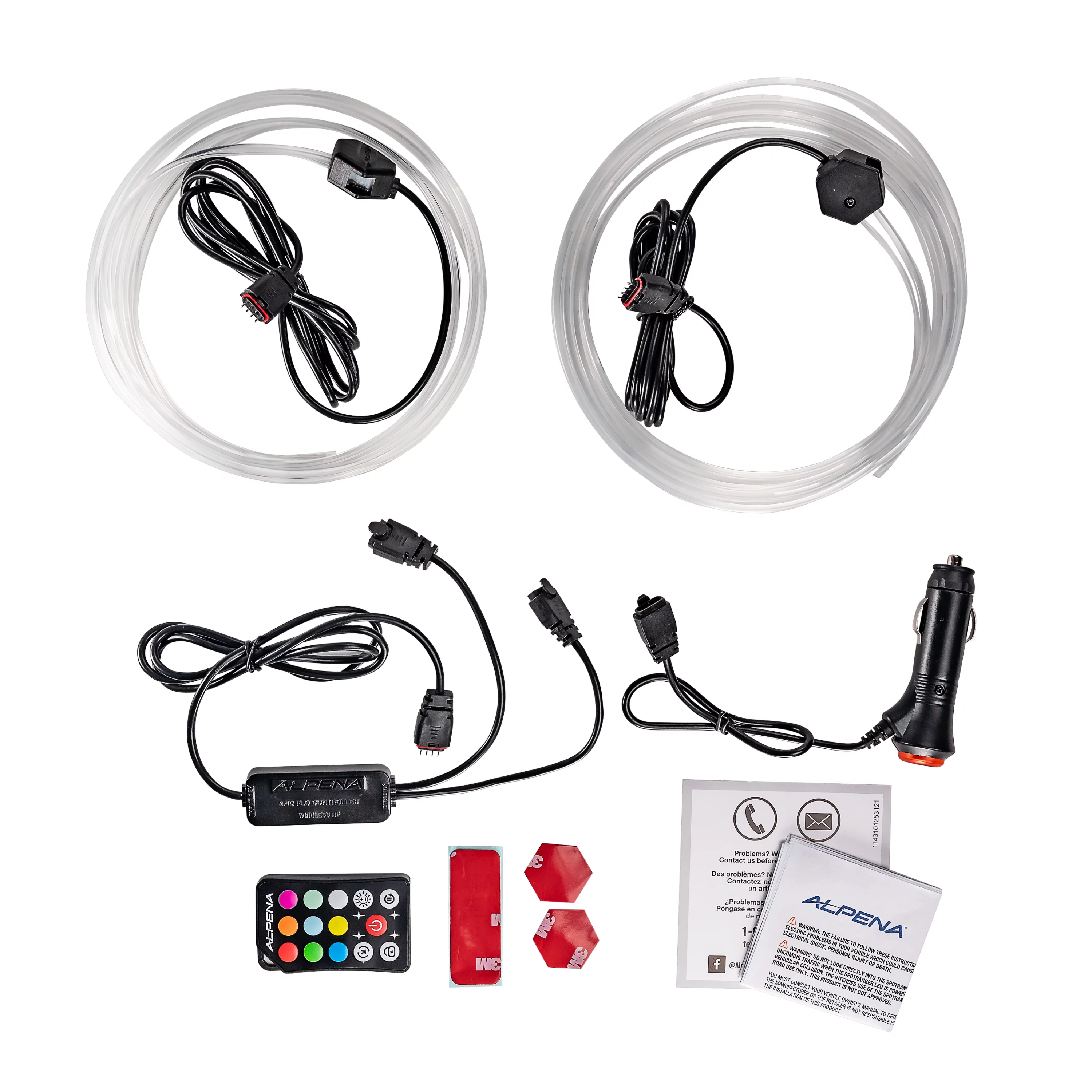 Alpena CyberGlowz Automotive Multicolor Interior Trim LED Lighting Kit