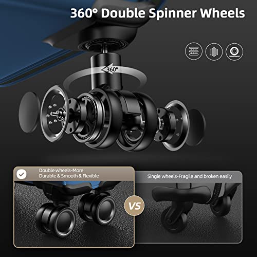 SHOWKOO Luggage Sets 3 Piece Softside Expandable Lightweight Durable Suitcase Sets Double Spinner Wheels TSA Lock Armygreen (20in/24in/28in)