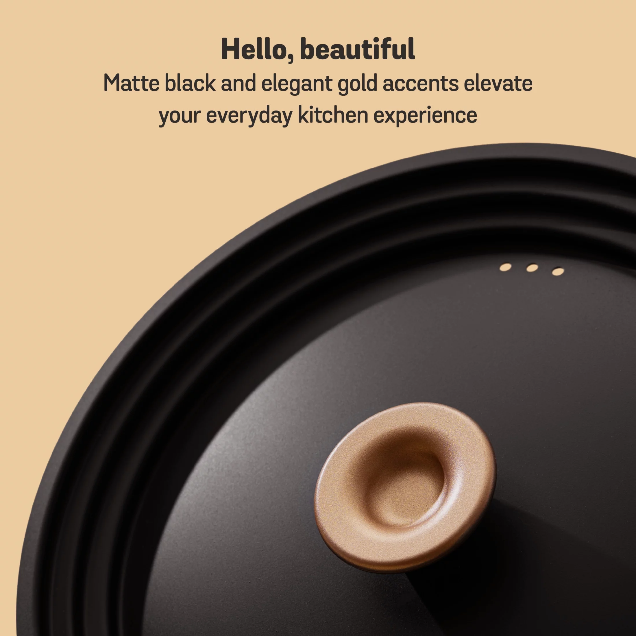 Meyer Accent 6 Piece Hard Anodized and Stainless Steel Pots and Pans Set, Matte Black