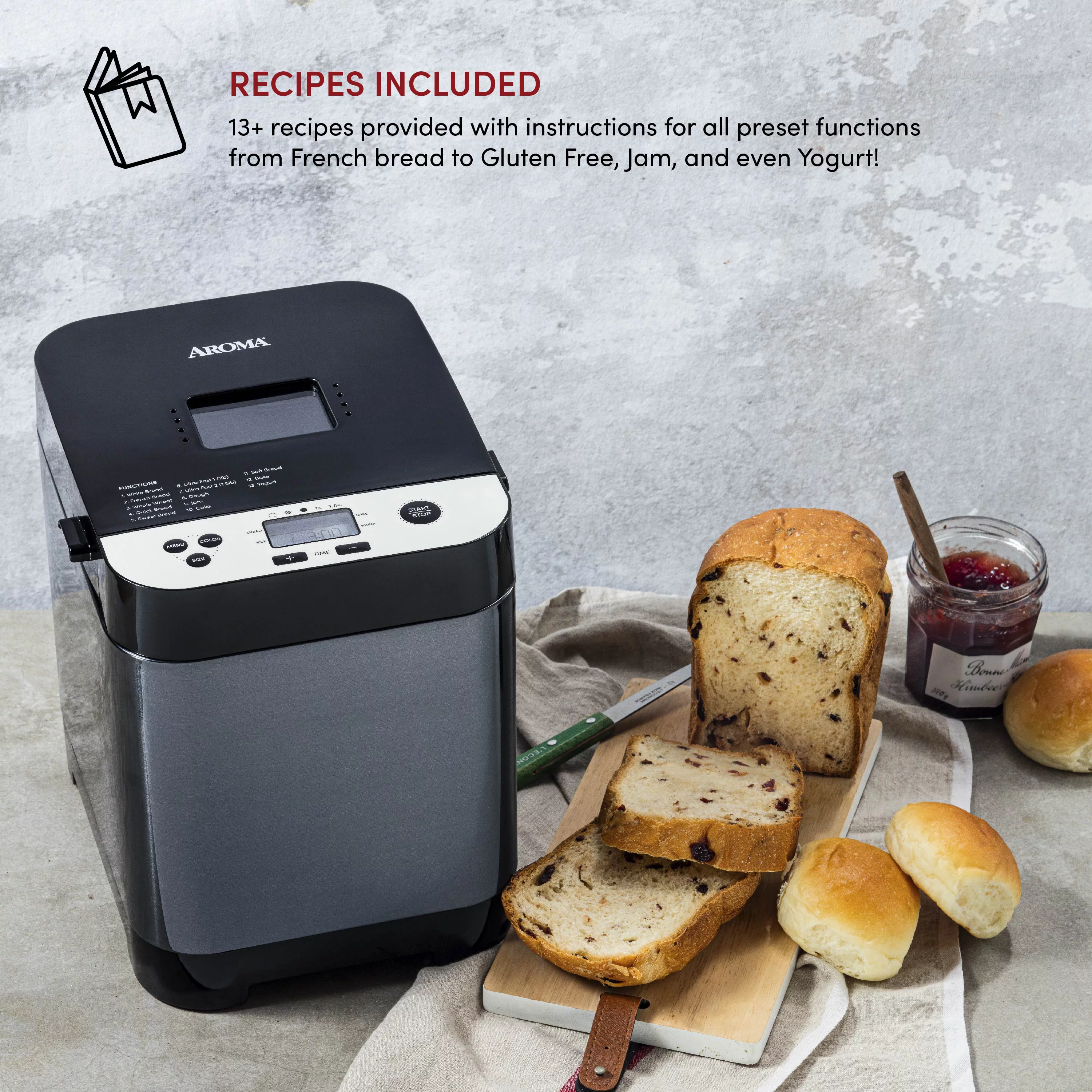 Aroma 1.5L Bread Maker