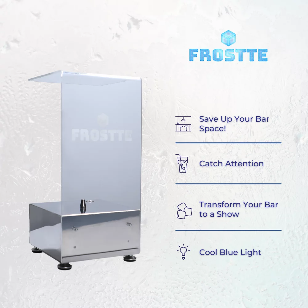 Frostte Instant Glass Chiller CO2 Dry Ice Glass Froster Chills Wine Cocktail Beer Sparkling Water Soda Glass.
