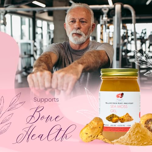 Healthy Herbs Sea Moss Gel (Elderberry) Wildcrafted from Jamaican St Lucia Gold Seamoss | Wild-Harvested Superfood With Over 90 Essential Vitamins & Minerals | Vegan, Non-GMO, US-Made (16 oz.)