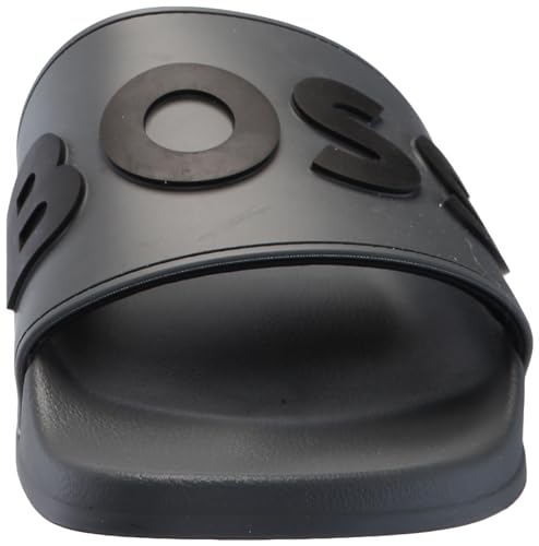 BOSS Men's Kirk Bold Logo Rubber Slide Sandal