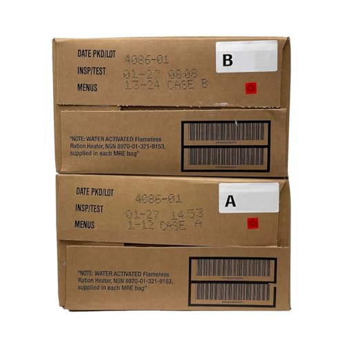 2027 Inspection Dated MRE (Meals-Ready-To-Eat) Case – Military MRE Random Case A or B