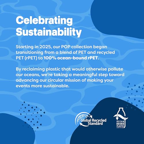 TOSSWARE POP 9oz Flute, Premium Quality, Recyclable, Unbreakable & Crystal Clear Plastic Champagne Glasses,Flute , 12 Count (Pack of 1)