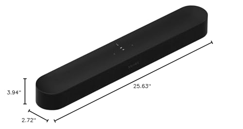 Sonos Beam Gen 2 - Black - Soundbar with Dolby Atmos
