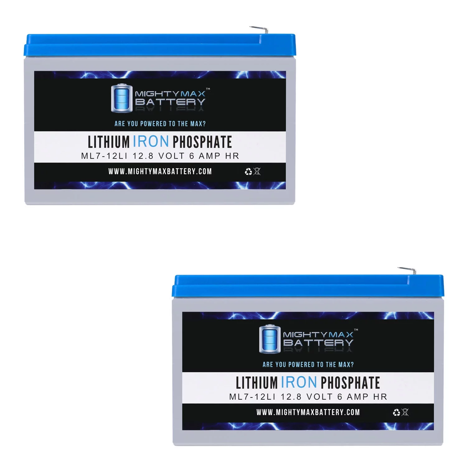 12V 7AH Lithium Replacement Battery Compatible with Exide Powerware 5115, PLUS 6 - 2 Pack