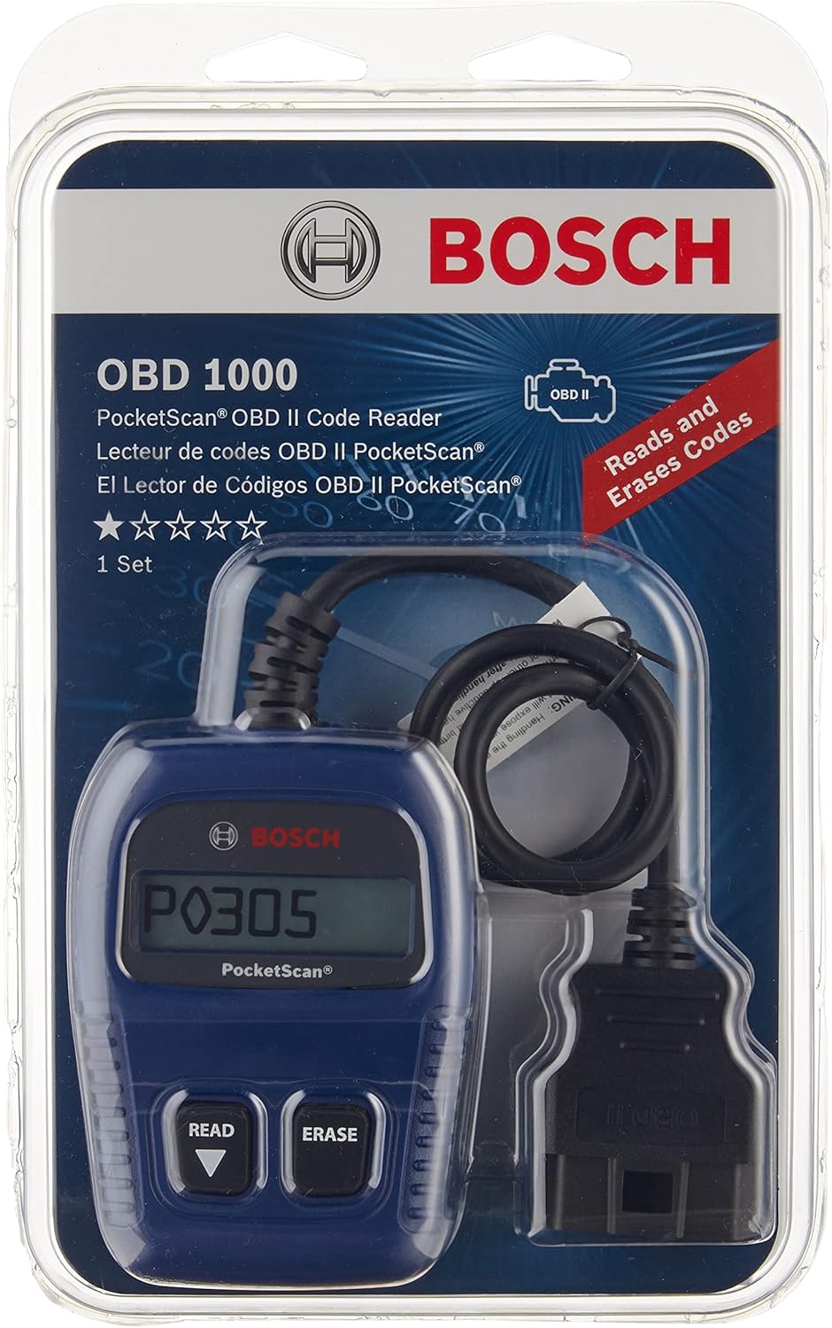 BOSCH Automotive Tools OBD 1000 Diagnostic Vehicle Scanner