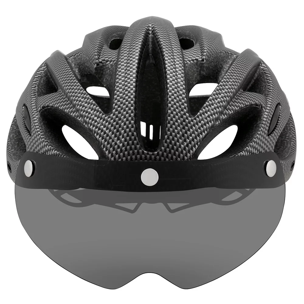 Road Mountain bike Riding Helmet Helmet With Lens And Brim Taillight Riding Helmet Riding Equipment
