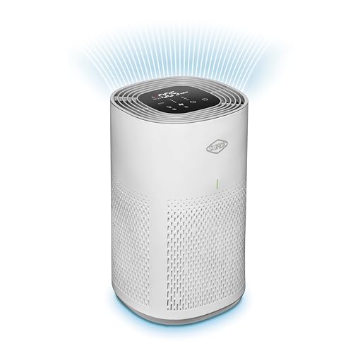 Clorox Air Purifiers for Home, True HEPA Filter, XL Rooms up to 2,220 sq ft, Removes 99.9% of Mold, Viruses, Wildfire Smoke, Allergens, Pet Allergies, Dust, AUTO Mode, UV-C Lightbulb, Whisper Quiet