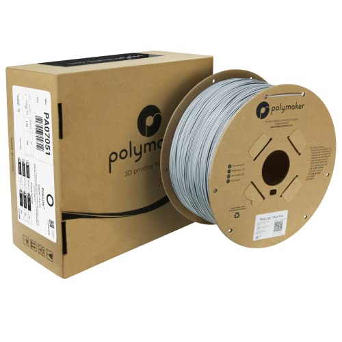 Polymaker PLA PRO Filament 1.75mm 1kg, Tough & High Rigidity White 3D Printing Filament, PolyLite PLA PRO 3D Printer Filament 1.75mm, Print with Most 3D Printers