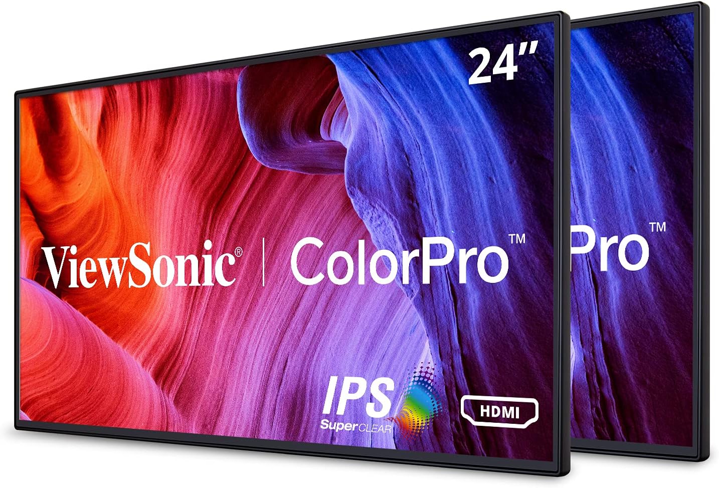 ViewSonic VP2468a 24-Inch Premium IPS 1080p Monitor with Advanced Ergonomics, ColorPro 100% sRGB Rec 709, 14-bit 3D LUT, Eye Care, 65W USB C, RJ45, HDMI, DP Daisy Chain for Home and Office