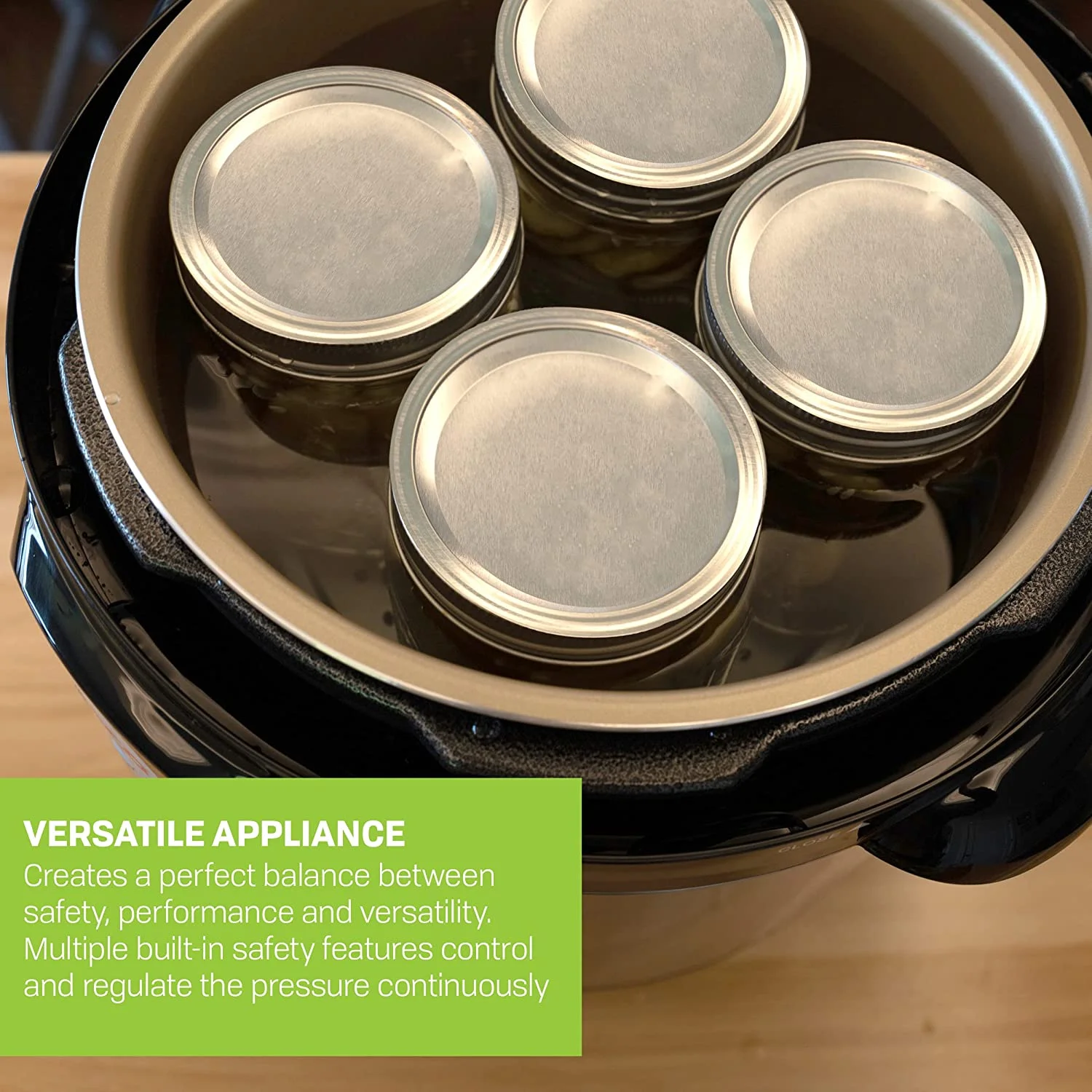 CAREY DPC-9SS Smart Electric Pressure Cooker and Canner  Stainless Steel  9.5 Qt