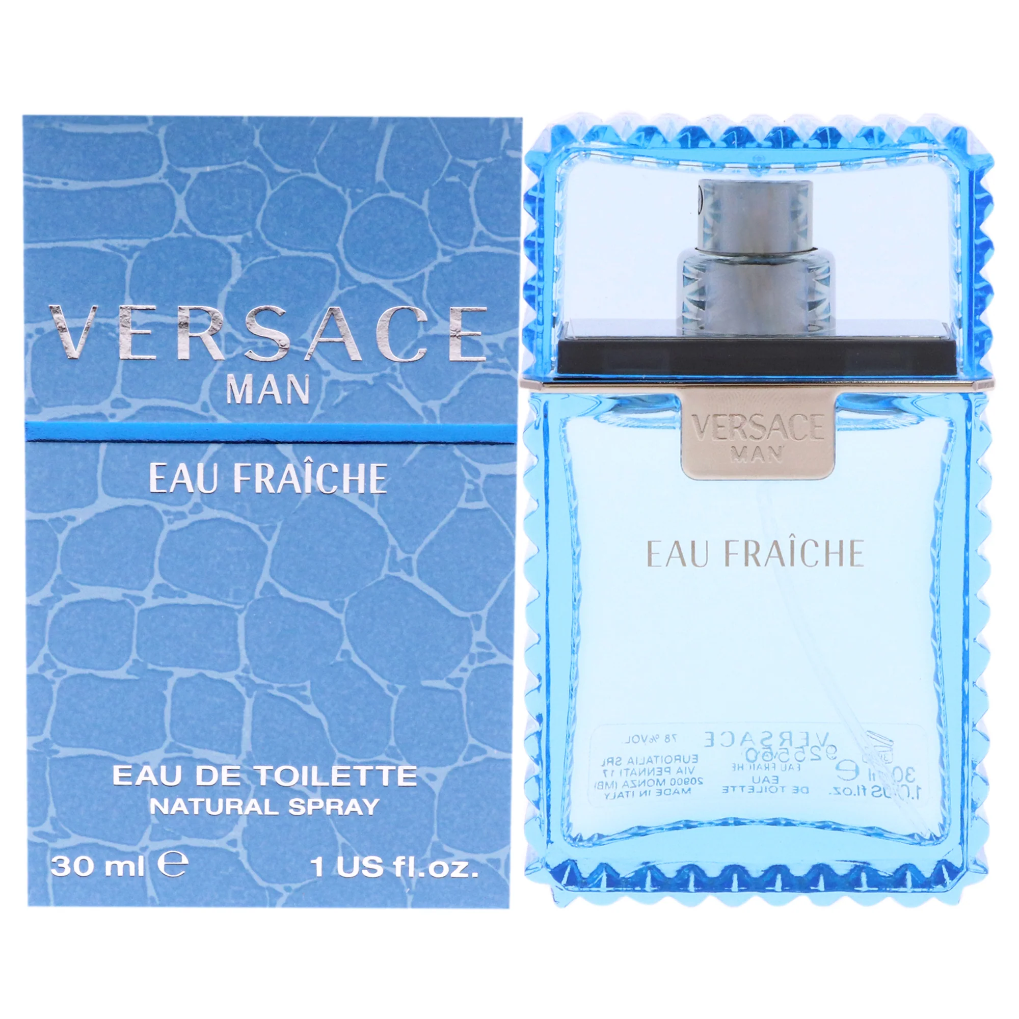 Versace Man Eau Fraiche by Versace for Men - 1 oz EDT Spray - Pack of 2