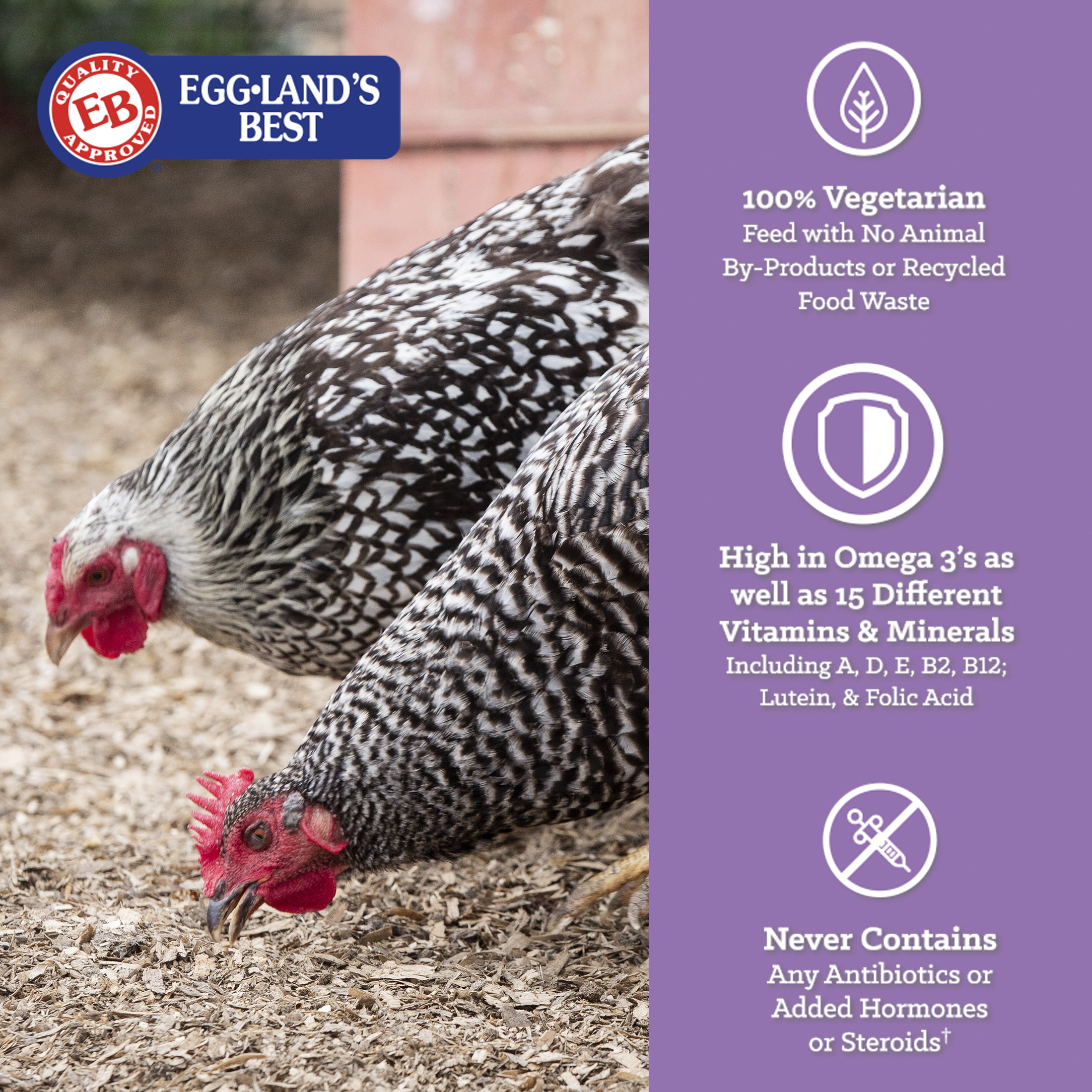 Eggland's Best Egg Layer Mini-Pellets Chicken Food, 40 lbs.