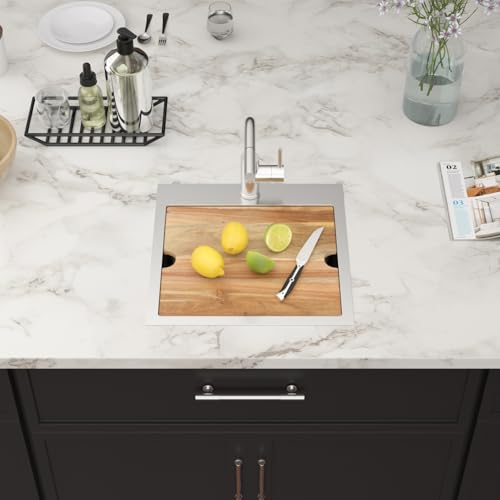 25 Inch Utility Laundry Sink Drop In 16 Gauge Stainless Steel Single Bowl Laundry Room Sink Laundry & Utility Room Kitchen Sinks 25