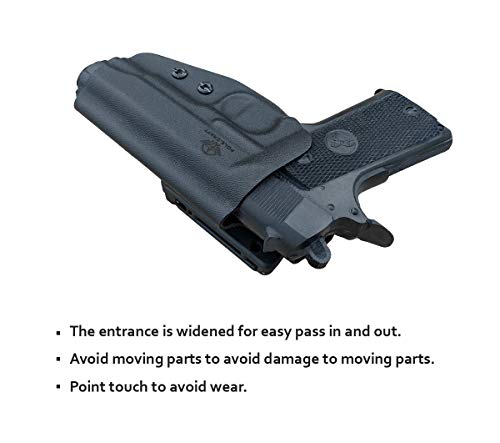 1911 Holster OWB Kydex Holster Fits: Colt Commander 1911 .45 / 9mm / 4.25