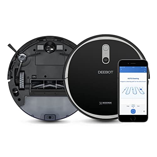 ECOVACS Winbot W1 Pro Window Cleaning Robot, Intelligent Cleaning with Dual Cross Water Spray Technology, Win SLAM 3.0 Path Planning, 2800Pa Suction Power, Edge Detection Technology, App Control,Grey