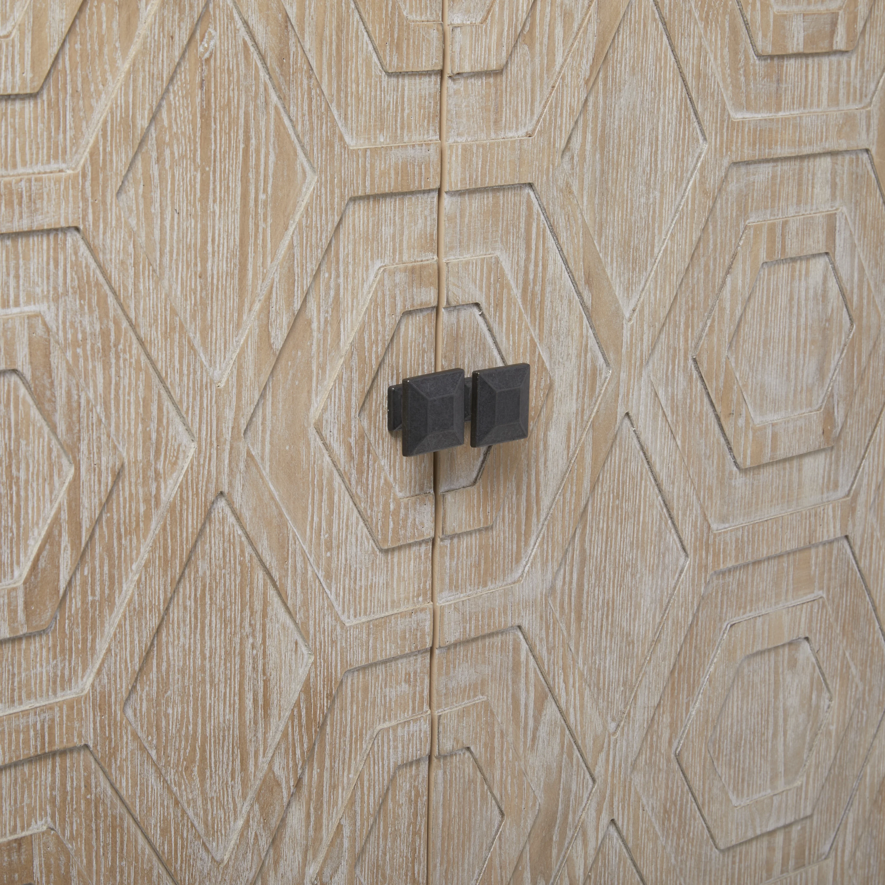 DecMode Wood Traditional Cabinet with a Neutral Palette, 47