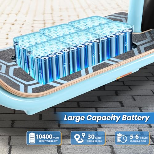 Caroma Peak 500W/800W/1200W Electric Scooter with Seat, 30 Miles Max Range Electric Scooter Adults&Teens, 48V Large Battery, 20MPH Top Speed Foldable Ebike, Adjustable E-Bike with Basket&Kid Seat