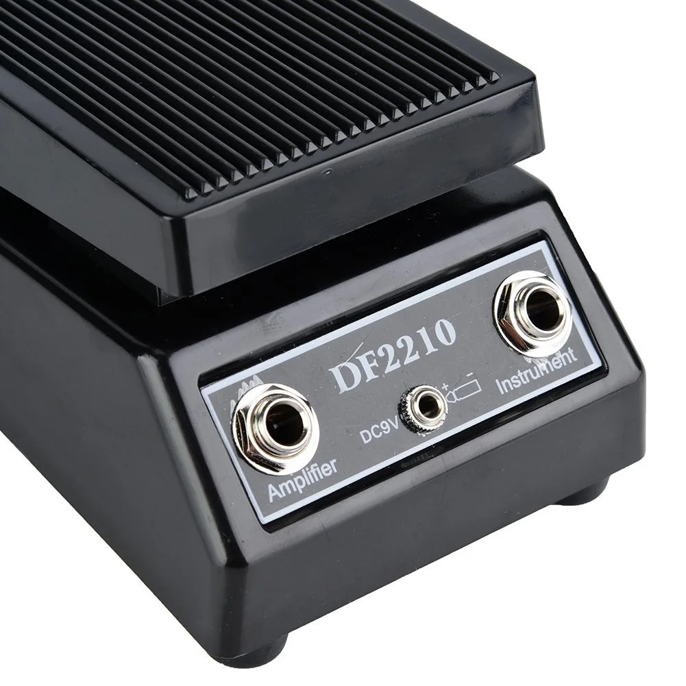 Guitar Pedal, DF2210 Guitar Stereo Volume Pedal Guitar Effect Pedal Classic Wah Wah Guitar Pedal Black