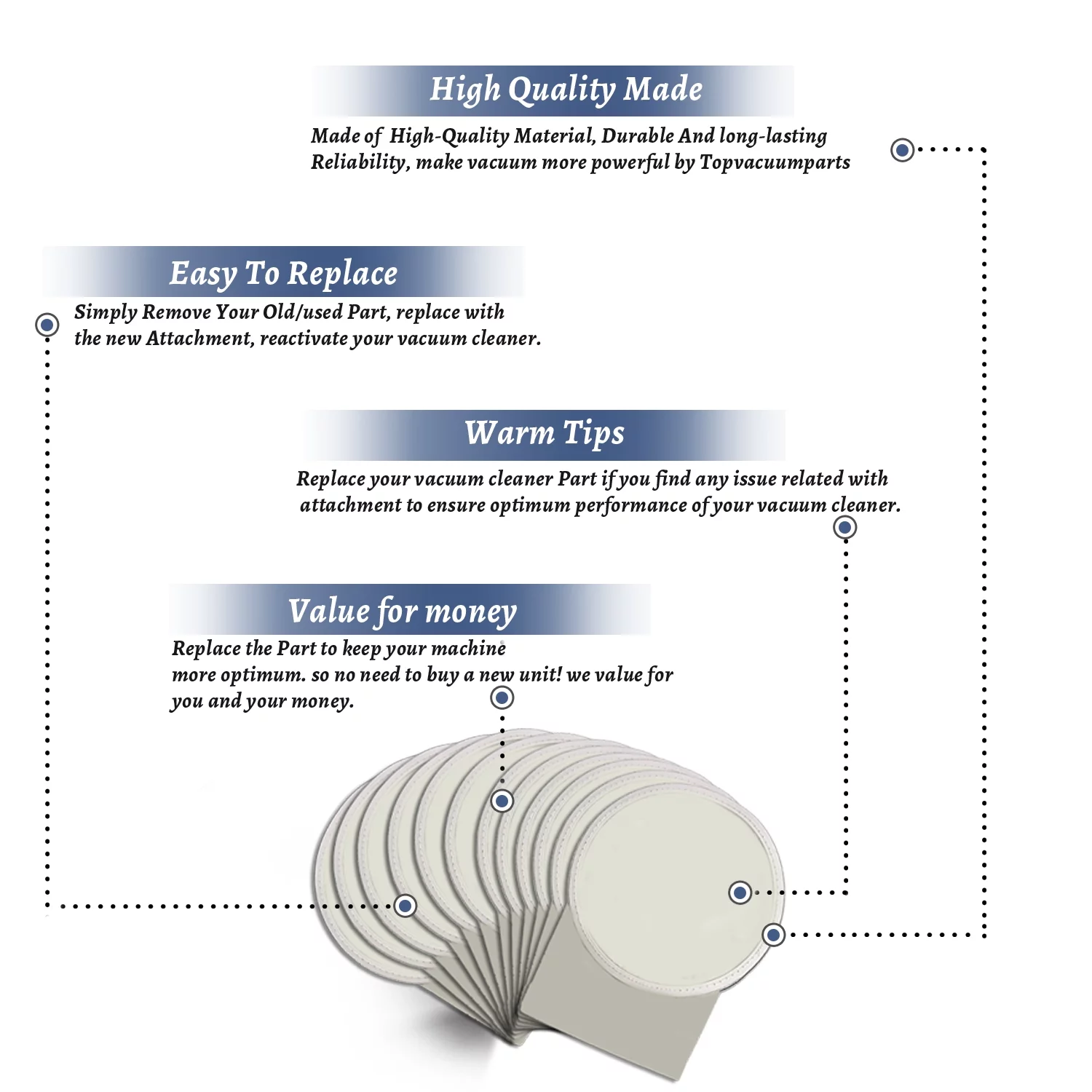 Compact Tristar Canister Vacuum Cleaner Paper Bags 48 // 738EC