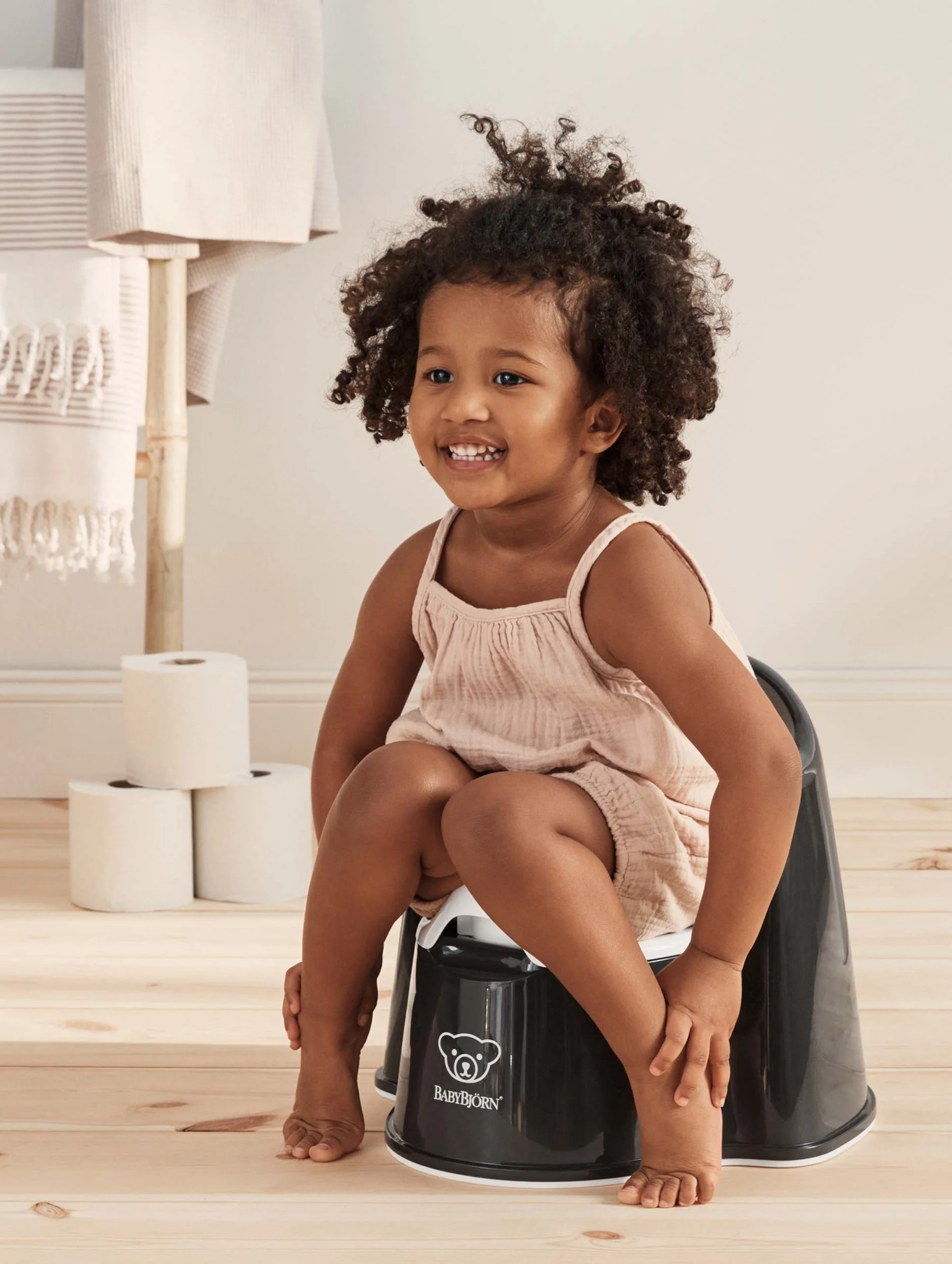 BabyBjorn Potty Training Bundle, Black/White