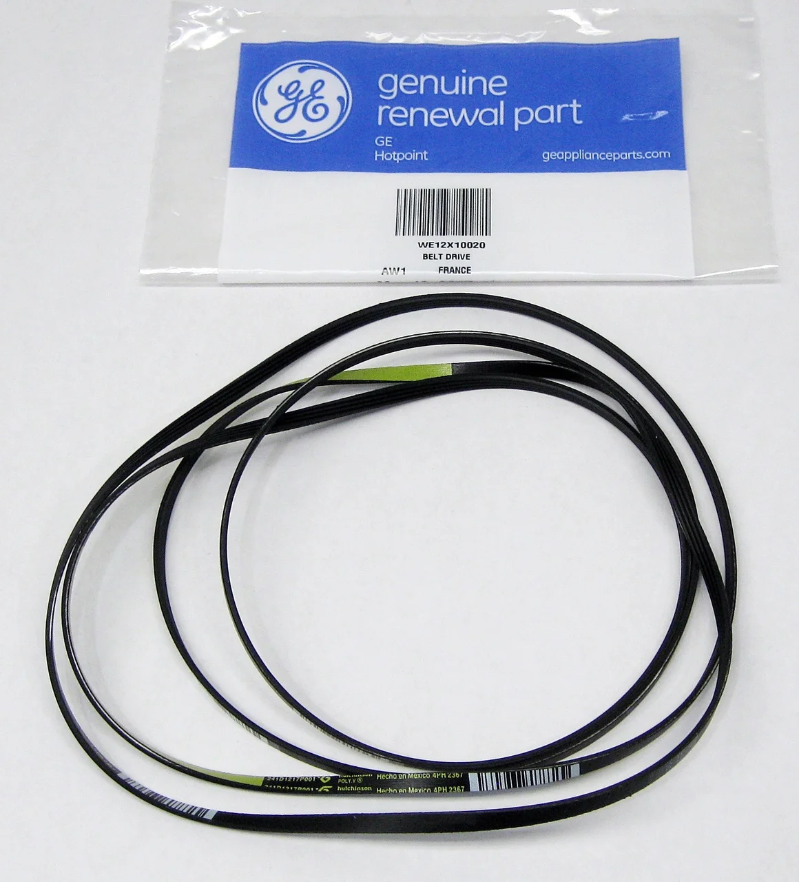 GE WE12X10020 GE Dryer Belt Drive WE12X10020 AP5793368 PS8756711