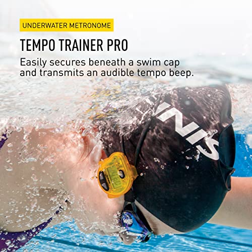 FINIS Tempo Trainer Pro Audible Metronome Pacing Device , Yellow/Blk, Small