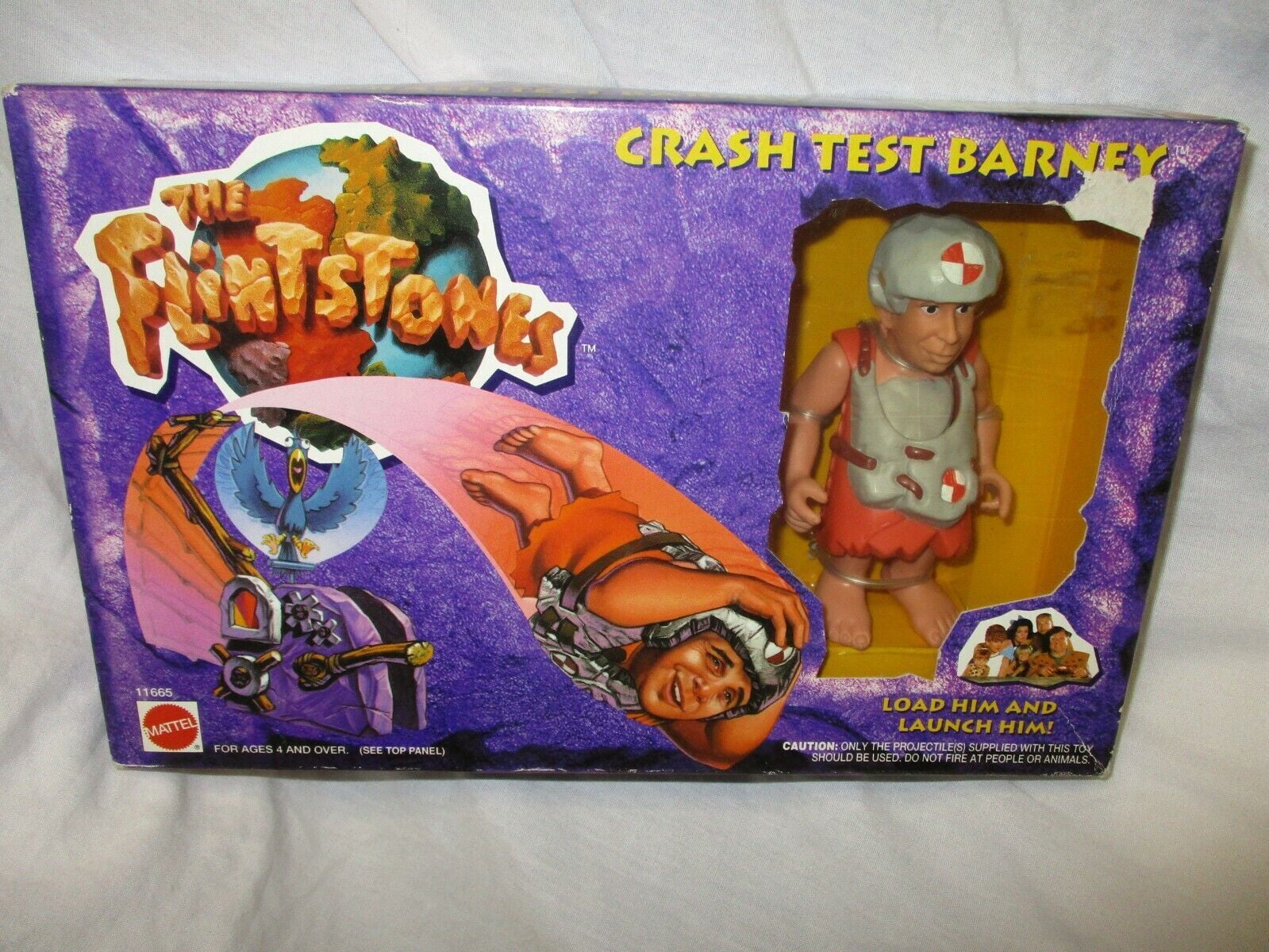 The Flintstones Crash Test Barney with accessories.