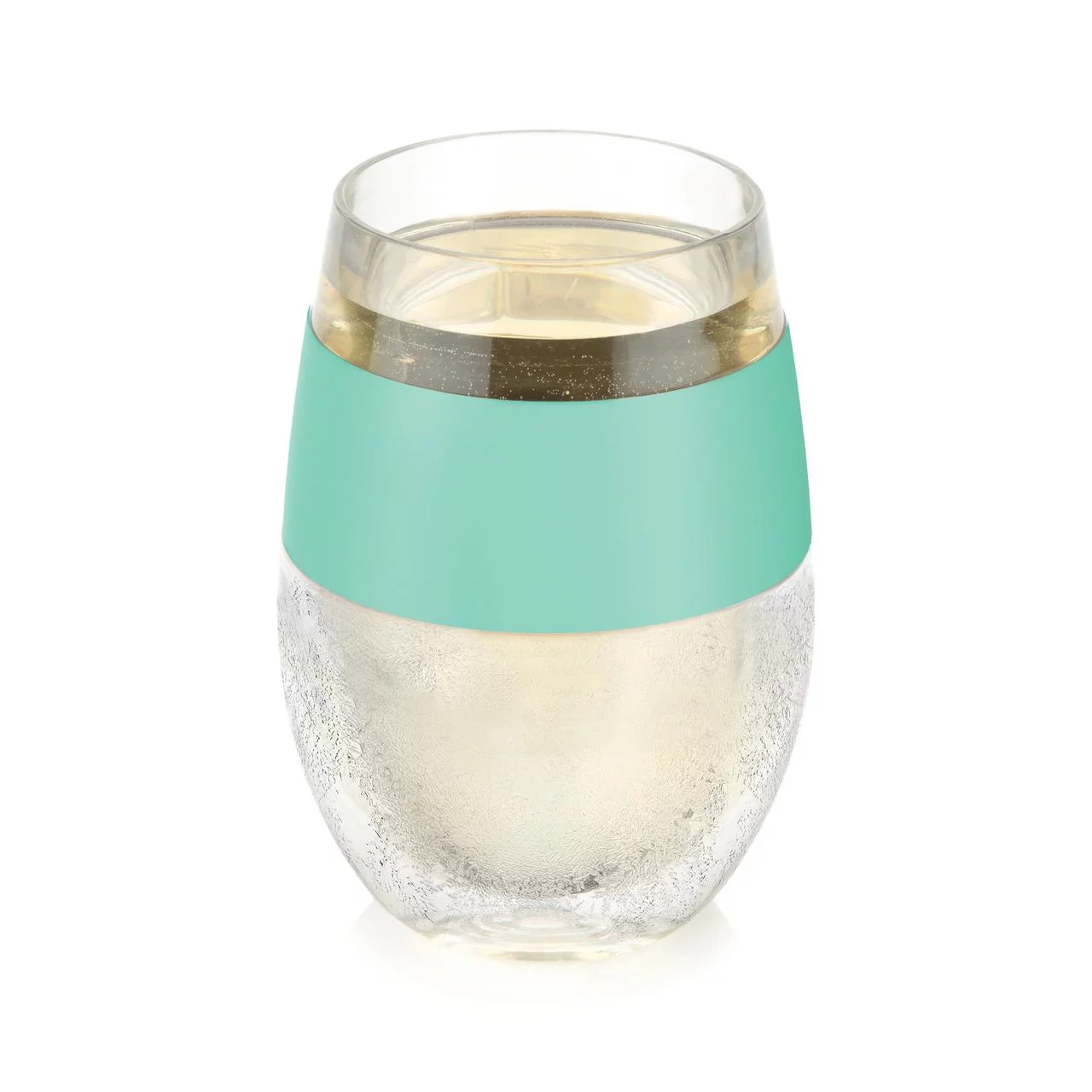 Host Wine Freeze Cup - Plastic Double Wall Insulated Freezable Tumbler, Mint